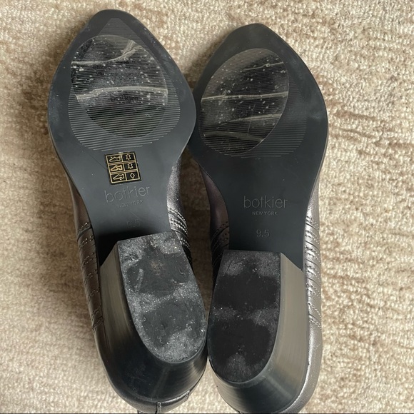 Botkier Texas Western Silver Ankle Boots Booties 9.5 - Picture 7 of 7